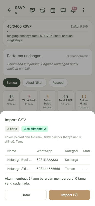 Periksa baris hasil pindai