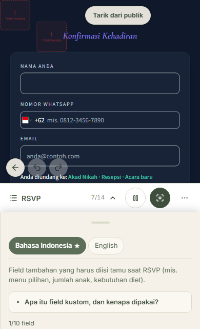 Buka bagian pertanyaan tambahan